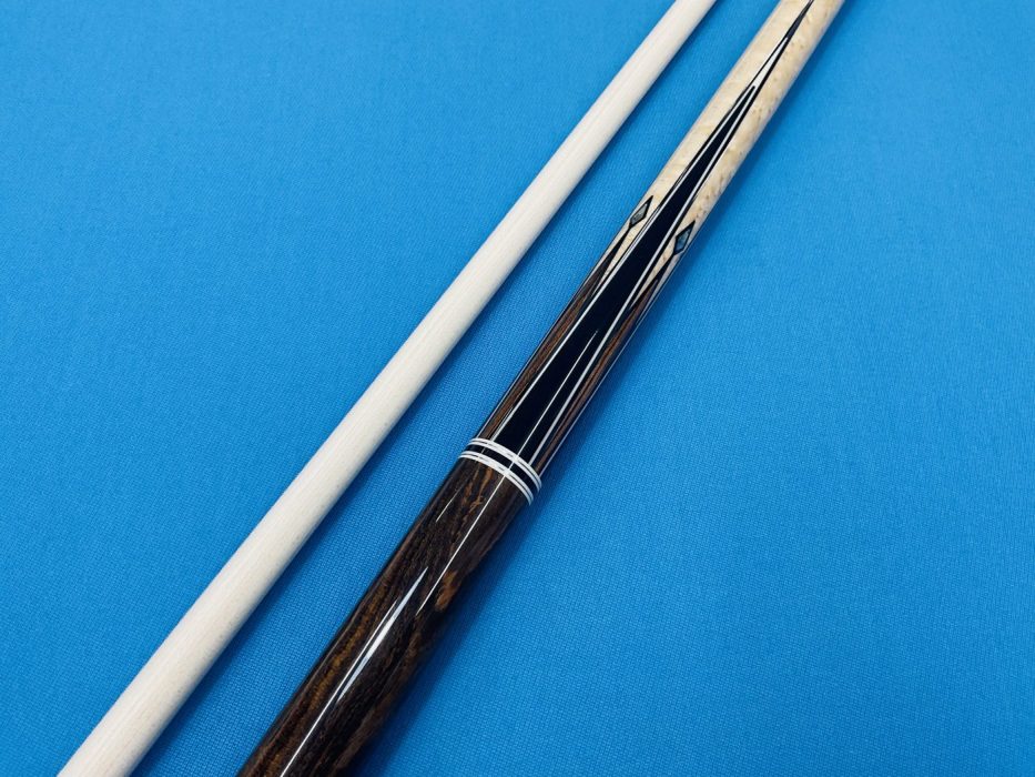 LONGONI POOL CUE MINERVA ROUND BUTT WITH LINEN WRAP & S2 SHAFT ...