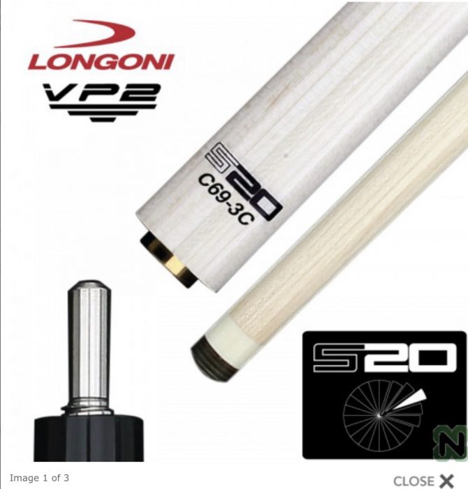 LONGONI CAROM SHAFT S20 C69 ( VP2 JOINT ). - LONGONI CAROM CUES ...