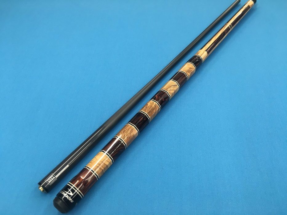 LONGONI POOL CUE MEDITERRANEO OCTAGONAL BUTT WITH LUNA NERA SHAFT ...